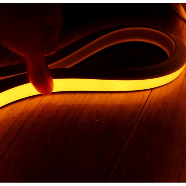 top view square flat neon flex 220v yellow led neon tube for building IP68 120SMD/M