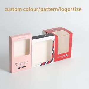 Tuck Two End Earphone Paperboard Packaging Box Matt Lamination With Clear Window