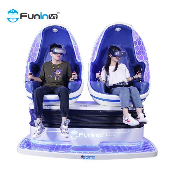 Power rating 1.2KW Virtual Reality Movies VR Egg Cinema With 3 Glasses