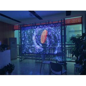 Miracle Bean Flexible P8 Transparent LED Film Display SMD1314 DC5V RGB Color