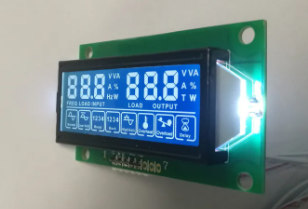 Buy Customized 7 Segment LCD Display HTN Blue 5V With PCB Board at wholesale prices