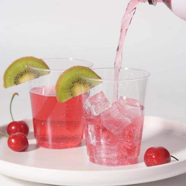 24oz φ90mm Compostable Clear Cups PLA Coffee Cups Environmental Protection