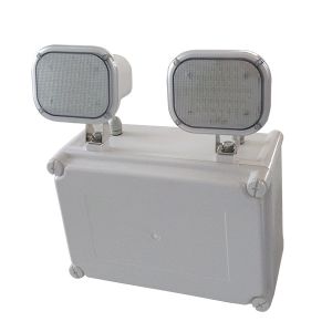 IP65 Waterproof NiCd Twin Spot Emergency Lights PC Casing Automatic