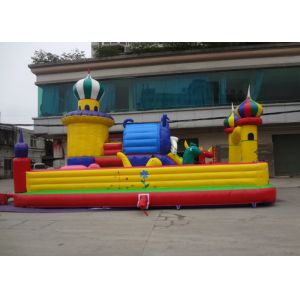 EN71 Large PVC Tarpaulin Inflatable Amusement Park For Jumping