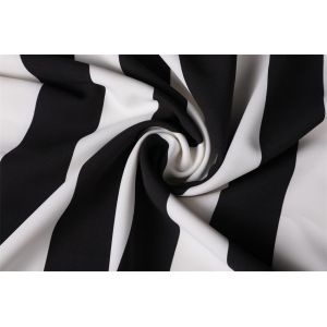 56" Poly Chiffon Fabric 180Dx180D 180gsm Striped Polyester