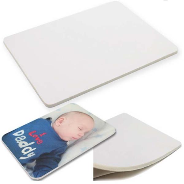 Personalized White Rubber Sublimation Mousepad Blanks For Sublimation Heat Transfer Printing