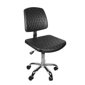 ESD Cleanroom Chair Adjustable Swivel PU Leather