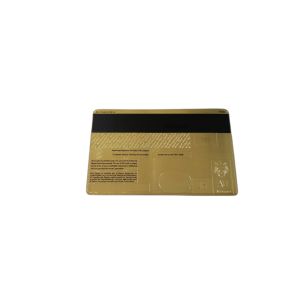 Luxury 24K Gold Metal Membership Card Magnetic Stripe Bank Card