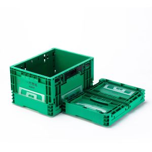 Collapsible Eco-Friendly Plastic Moving Box Vegetable Plastic EU Crate with Logo