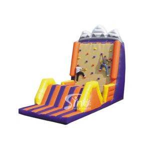 Customized commercial giant inflatable climbing rock wall for entertainment