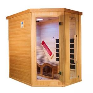 China Hemlock 1 Person Home Use Lay Down Bench Far Infrared Sauna With Complete Heat on sale
