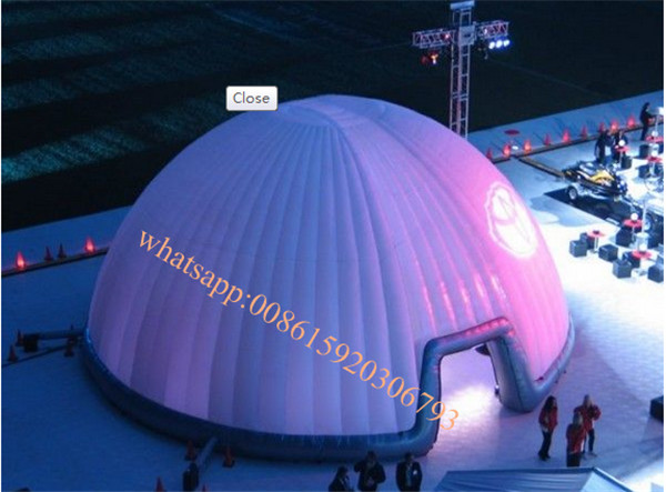 Buy 0.55mm pvc tarpaulin inflatable dome tent inflatable canopy / tent at wholesale prices