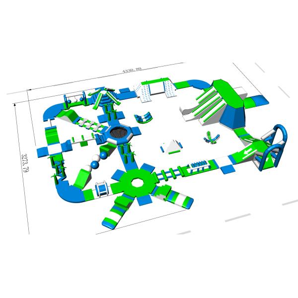 Buy Lake / Beach / Sea Inflatable Water Park Equipment 3 Years Warranty at wholesale prices