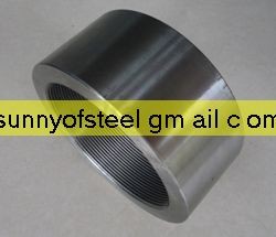 stainless ASTM A182 F316ti soket weld half coupling