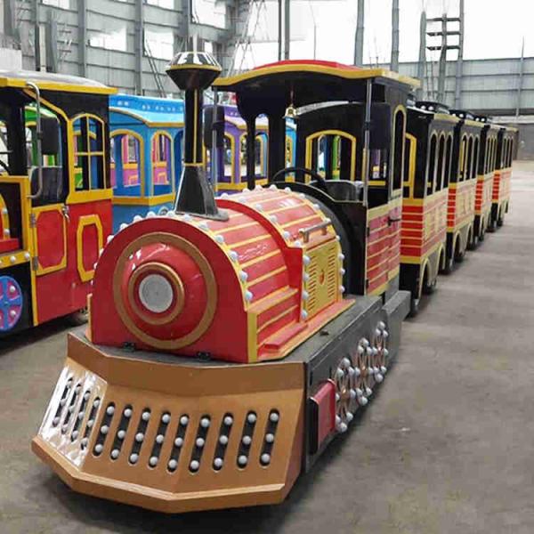 Buy Miniature Tourist Train Rides , Family Train Ride Hydraulic Brake at wholesale prices