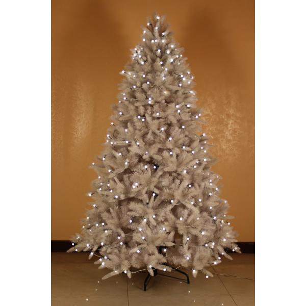 7.5FT Tall New Pre-lit Led Winchester Christmas Tree,White Feather Christmas Tree