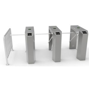Biometric SUS304 Three Arms Counter Turnstile 50CM Arm