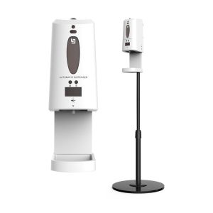 Wall Mount ABS LCD Display Hand Sanitizer Stand Liquid Alcohol Disinfectant