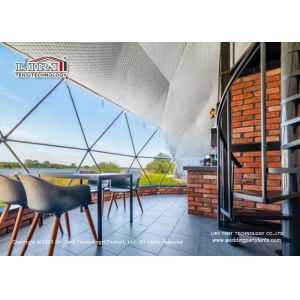 Self Cleaning Event Party 40m Span Geodesic Dome Tents