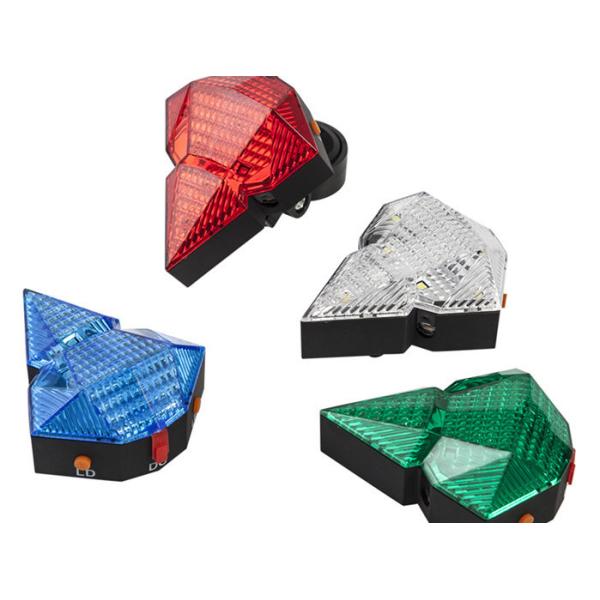 9 LED 2 Laser Battery Powered Led Tail Lights Multi Colour CE / ROHS Certificate