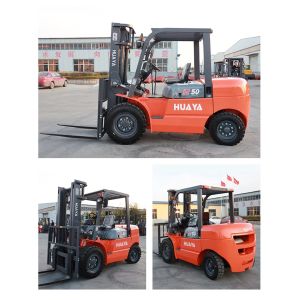 XINCHAI 498(4C6) Engine 5T Diesel Forklift CPC50 65kw 3000-7000mm Lifting Height