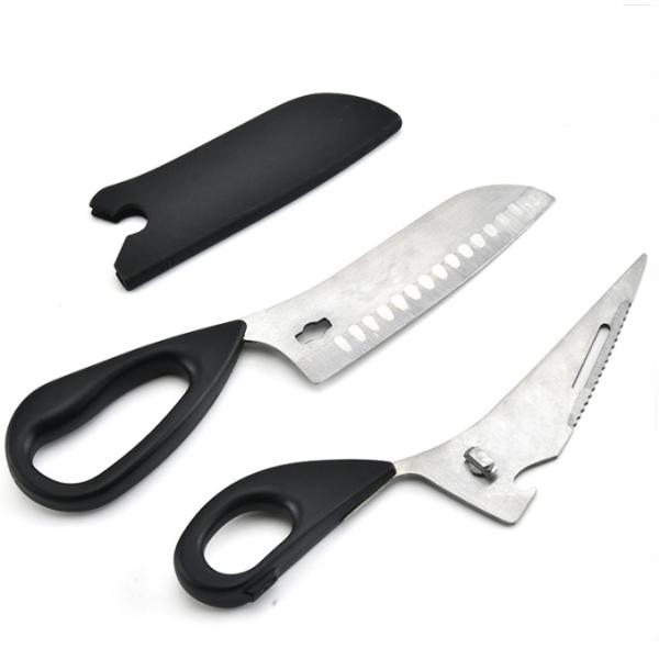 Heavy Duty Poultry Shears Detachable Kitchen Scissors With Sleeve For Cutting Chicken And Bone