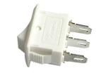 KCD11 Mini Rocker Boat Switch / White 3 Terminal Off On Rocker Switch
