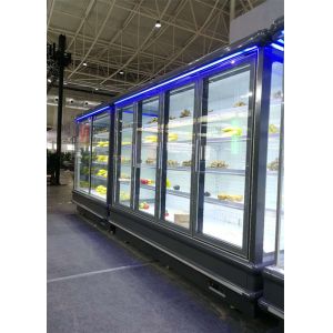 5 Shelf Multideck Open Chiller Vegetable Fruit Glass Door Merchandise Showcase