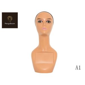 A1 Mannequin Head Without Shoulders African American Face Contemporary Makeup