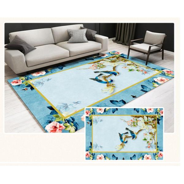 Rectangle Modern Simple Flower Living Room Floor Carpets 80*120cm