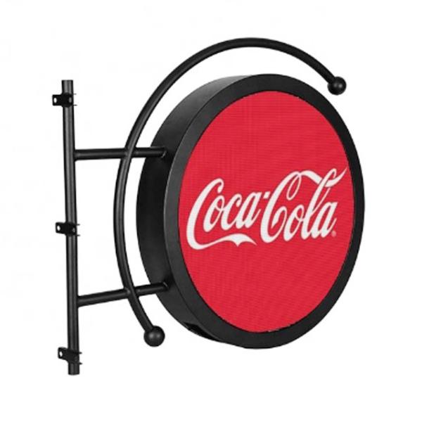 Buy Wifi Advertising Screen SMD Logo Round Screen Outdoor P2.5 P4 Wall Hanging Circle LED Display Sign at wholesale prices