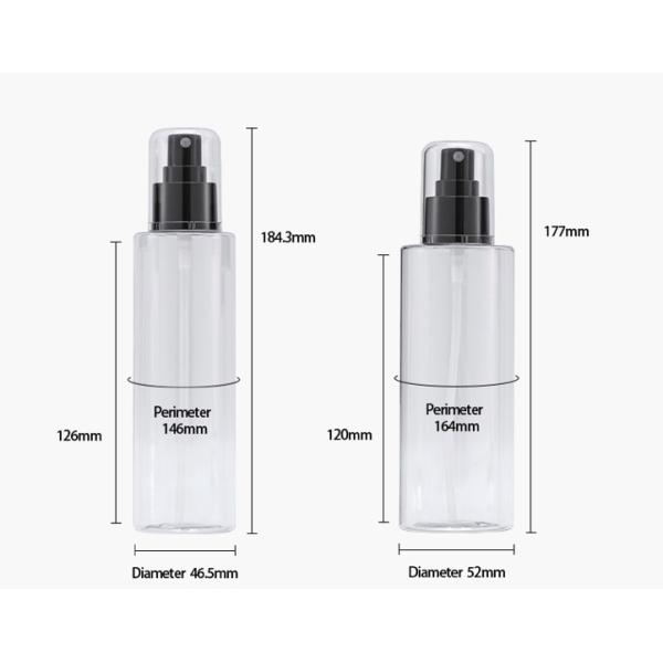 Skin Care Plastic Spray Pump Bottle 100ml 150ml 200ml Capacity