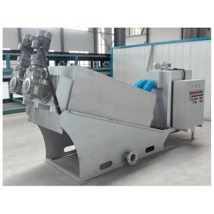 Stacked Screw Sludge Dewatering Equipment Two Motor 200mm