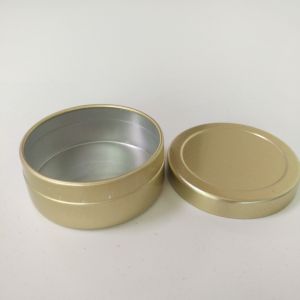Recycled Material Round Aluminium Tins Container Waterproof For Cosmetic