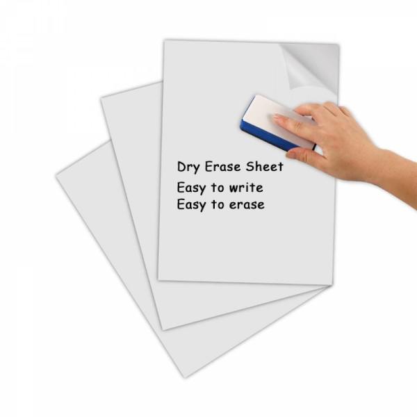 White Clear Self Adhesive Whiteboard Dry Erase Adhesive Film For Smooth Surface
