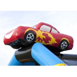 5.2 x 6.9m Custom Made Inflatable Bounce House / Jumping Castle With Slide