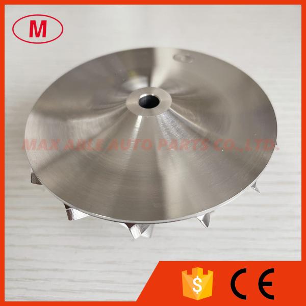 PTE55 55.00/76.20mm A22255-102.Rev 0 00411 7+7 blades point milling turbocharger aluminum 2618/billet compressor wheel