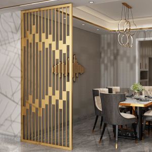 Customized Nordic Screens Room Dividers Metal Panels