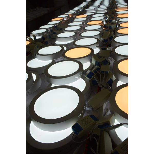 6W AC85~265V Round Warm with LED Surface Panel Wall Ceiling Down Lights Mount Bulb Lamp