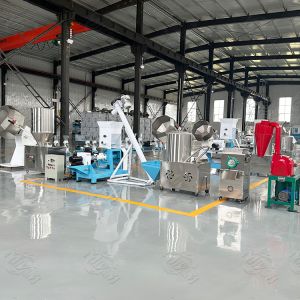 China Multifunction Stainless Steel Full Automatic Pet Food Extruder / Feed Pellet Extruder on sale