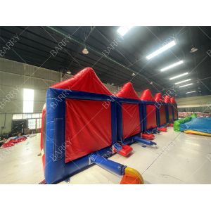 6 in 1 Portable Inflatable Carnival Game Includes Basketball Hoop for Outdoor