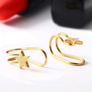 China Non piercing body jewelry stainless steel ear cuff clip on earrings on sale