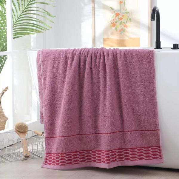 Pure Cotton Dark Color Bath Towel Absorbent Quick Drying Perfect for Household