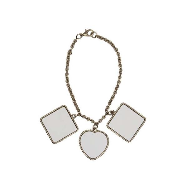 Various Shaped Sublimation Women Bracelet Blanks For Heat Transfer Photos Printing Valentine's Day Gift Metal Jewelry Bracelet