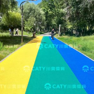 Environmental Performance Rubber Athletic Race Track Hybrid Seamless Surface