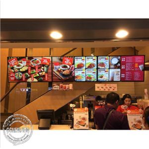 Narrow Bezel Wall Mount LCD Screen 500 Nits 43 Inch Horizontal Advertising Panel