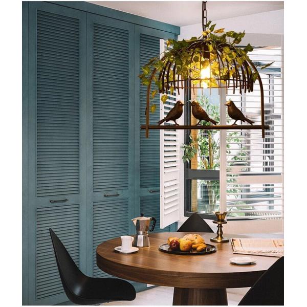 Creative Vintage Plant Pendant Lights Bird Cage Industrial Pendant Lamp(WH-VP-150)