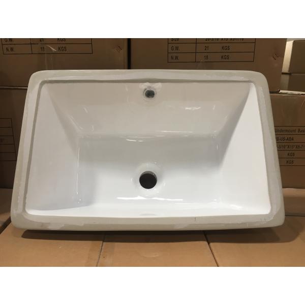 Buy Ceramic Construction Ada Bathroom Sink Overflow Proof 2mm Straightness at wholesale prices