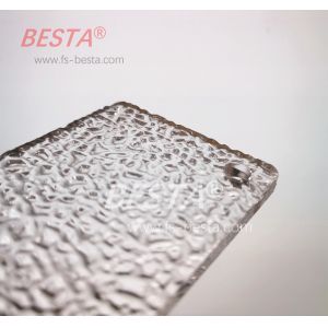 PMMA Transparent Textured Clear Acrylic Sheet 6mm Stone Grain