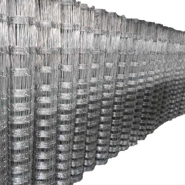 Unbeatable Livestock Control Galvanized Wire Mesh Cattle Fence with Metal Frame